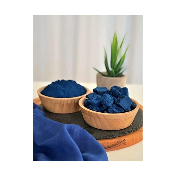 Poudre de Nila Bleu Maroc Original - Pigment naturel bleu pour les cheveux et la peau - Poudre éclaircissante 100% naturelle 