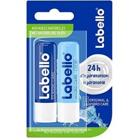 Labello Baumes à lèvres Original + Hydrocare 2 x 4,8 g