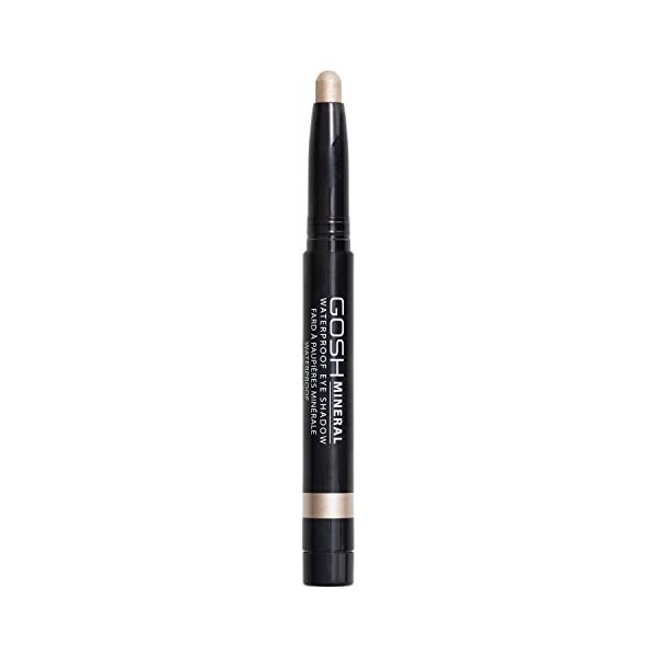 GOSH Mineral Waterproof Eye Shadow - Crayon à paupières rotatif avec texture crémeuse pour une application facile et des résu