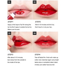 6 Colours Peel Off Lipstick, Tattoo Lipstick Matte Lip Gloss Long Lasting Lip Stain For Womens Girls 6 pcs 