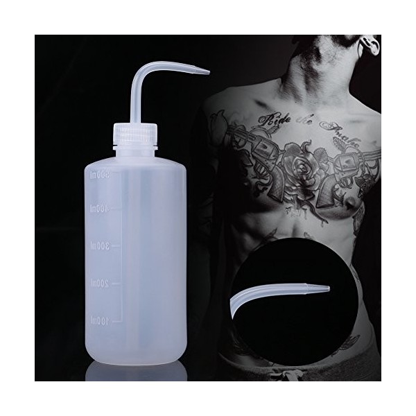 2pcs Tattoo Squeeze Bottles, 500ml Tattoo Washing Bottle Diffuser Green Soap Supply Bottle Tattoo Tools For Nail Polishing, C