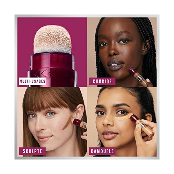 Maybelline New York - Lot de 2 Anti-cernes Fluide - Kit Correcteur & Contouring - Instant Anti-Age L’Effaceur - Teintes : Cla