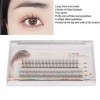 Grappes de Cils DIY Extension de Cils, Salon de Cils Individuels DIY Long Curly A Shape Cluster False Eyelashes Cluster Exten