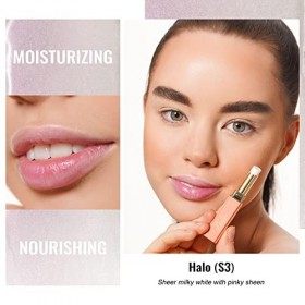 Oulac 2 in 1 Rouge a Levre Chatoyant et Baume a Levre, Rouge à Lèvres Juteux et Brillant, Finition Brillante pour les Lèvres 