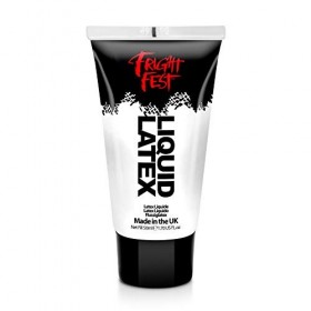 Latex liquide par Fright Fest – 50 ml de maquillage sfx idéal avec une fausse cire de cicatrisation du stade sanguin, de la g