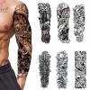 6 feuilles Tatouage temporaire pour homme femmes，Plein Bras Tatouages Éphémères Manchette tatouage，Autocollants tatouages ​​f