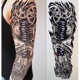 6 feuilles Tatouage temporaire pour homme femmes，Plein Bras Tatouages Éphémères Manchette tatouage，Autocollants tatouages ​​f