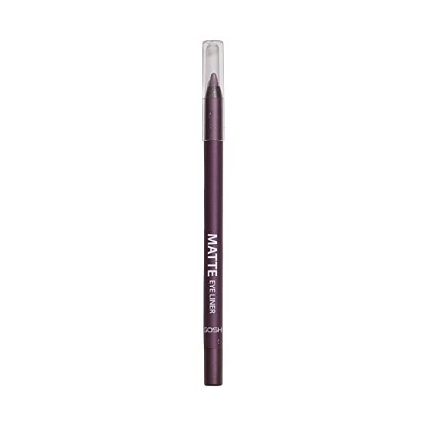 GOSH Eyeliner mat noir intense I Texture crémeuse et douce pour une application facile I Haut pouvoir couvrant, idéal pour le