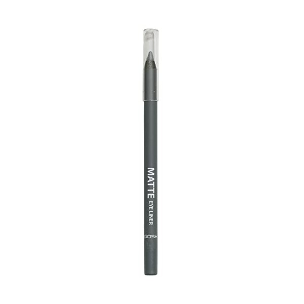 GOSH Eyeliner mat en noir intense I Texture crémeuse et douce pour une application facile I Haut pouvoir couvrant, idéal pour