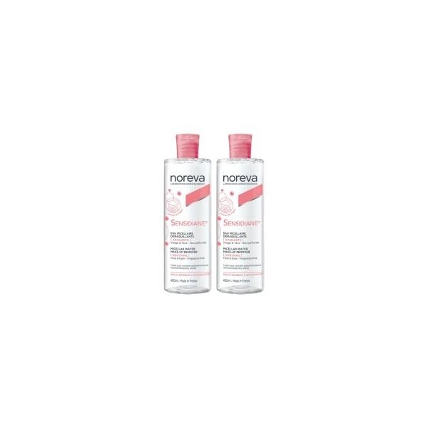 Noreva Sensidiane Eau Micellaire Apaisante Lot de 2 x 400 ml dont 400 ml Offerts