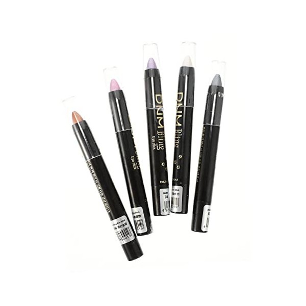 minkissy 5 Pièces Crayon Fard à Paupières Nacré Cosmétiques Femmes Stylo De Maquillage Stylo Fard à Paupières Longue Tenue Ma