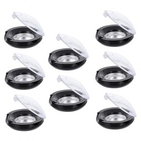 FRCOLOR 16 Pcs Fard À Paupières Blanc Maquillage Blush Conteneurs De Voyage Pour Crèmes Plateau Circulaire Fard À Joues Plate