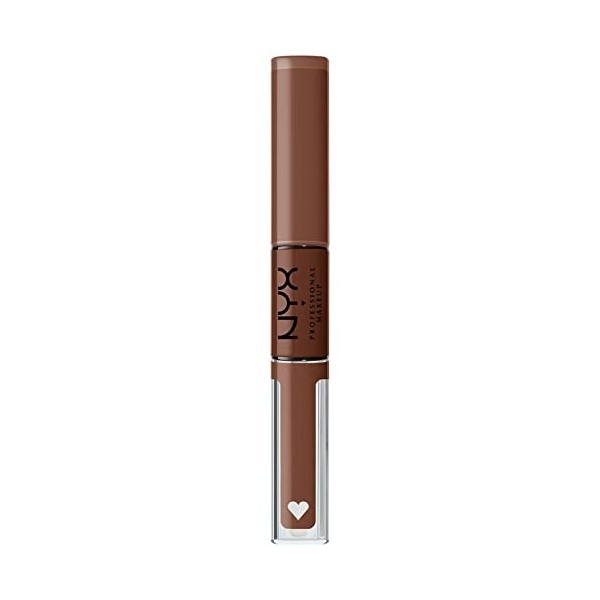 NYX Professional Makeup Brillant à Lèvres Shine Loud, Intensément Pigmenté, Double Embout Rouge à Lèvres et Gloss, Brillance 