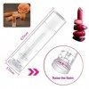 Lipgloss Tube Vide Gloss 54pcs Transparent Baume À Lèvres 5g Baume à Lèvres Vide pour DIY Fait Maison Réutilisable avec Couve