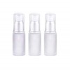 Lot de 3 flacons de voyage rechargeables en verre mat 15 ml/15 g, translucide, 15ML/0.5OZ