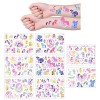 AOMIG Tatouage Temporaire Enfant, 8 Feuilles Etanche Tatouage Ephémère Kit Tatoo, Mignons Fournitures de Fête dAnniversaire 