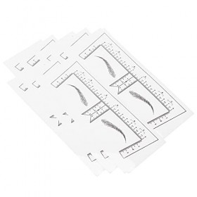 50pcs autocollants de pochoirs à sourcils, autocollant de sourcil de règle de sourcil de règle de sourcil pour un usage domes