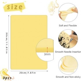 WTpin 3 Pièces Fausse Peau Tatouage 20x30cm, Silicone de Peau de Tatouage, Peau de Pratique de Tatouage Vierge, Tatouage Peau