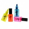 Mustard NG6015 Surligneurs fluos Vernis à ongles High styler Multicolore Set de 4 assortis