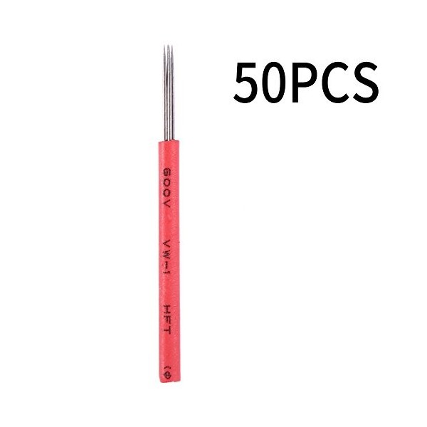 Aiguille dombrage 50PCS R5, Lame à sourcils pour le maquillage des sourcils semi-permanent, Aiguille à tatouer R5, Pour les 