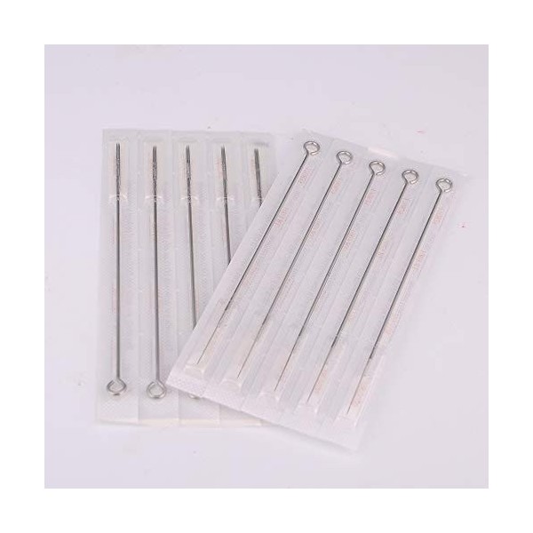 50PCS jetables aiguilles de tatouage, RL jetable stérile Shading en vrac Tatouage aiguille pour machine tatouage, équipement 