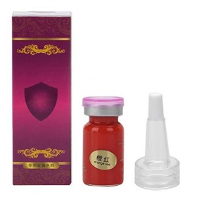 Ensemble dencre de tatouage de 8ml / bouteille, pigment de plante de tatouage de lèvre de sourcil orange rouge lèvre 