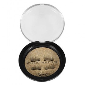 Faux faux cils magnétiques 3D, faux cils réutilisables, fibre ultra-fine naturelle sans effet de soie dallergie aimants fait