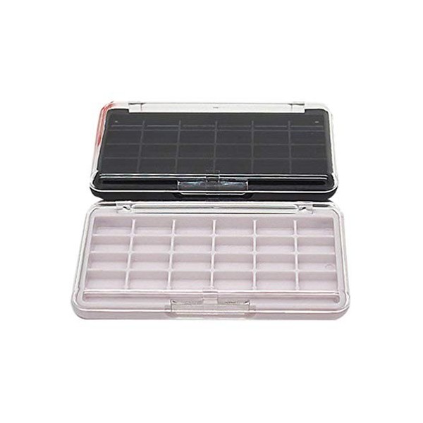 Beaupretty Palette de maquillage de fard à paupières vide 2pcs 24 grilles pour conteneur de maquillage de cosmétiques fard à 