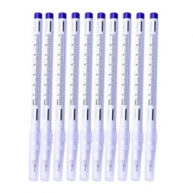 B Baosity 10x Marqueur De Peau Chirurgicale Scribe Stylo Règle Tatouage Piercing Maquillage Permanent