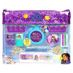 Disney Wish - Townley Girl Fashion Chain Bag avec Vernis à Ongles Peel-Off, Fard à paupières, Accessoires pour Cheveux, Bross