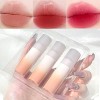Sitovely 3PCS Velouty Mousse Rouge à Lèvres Lip Mud Set, Brillant à lèvres Lip Gloss Lipstick Longue Durée Imperméable à l’ea