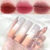 Sitovely 3PCS Velouty Mousse Rouge à Lèvres Lip Mud Set, Brillant à lèvres Lip Gloss Lipstick Longue Durée Imperméable à l’ea