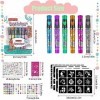 15 Pièces Stylos Tatouage Enfant, Stylos Gel à Paillettes Tatouage, Stylos Tatouage Tatouage Temporaire pour Enfants, Tatouag