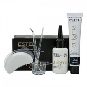 ESTEL Enigma COULEUR POUR SOURCILS ET CILS ENIGMA NOIR 40 ml Donnera une Couleur Riche à Vos Cils et Sourcils et Rendra Votre