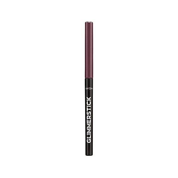 Avon Glimmerstick Eyeliner Majestic Plum, sans tiraillement, formule Soft-Glide pour une couleur audacieuse, intense et imper