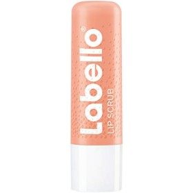 Labello Lip Scrub Fraise + Pêche 5,5 ml Soin des lèvres innovant avec des particules de gommage dorigine naturelle, exfoli Go...