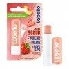 Labello Lip Scrub Fraise + Pêche 5,5 ml Soin des lèvres innovant avec des particules de gommage dorigine naturelle, exfoli Go...