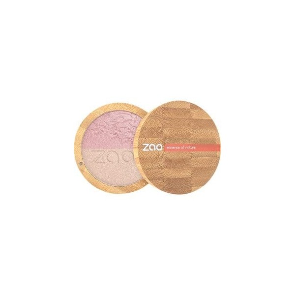 ZAO - Shine Up Powder Duo 311 Rose & Or - RECHARGE - bio naturel vegan