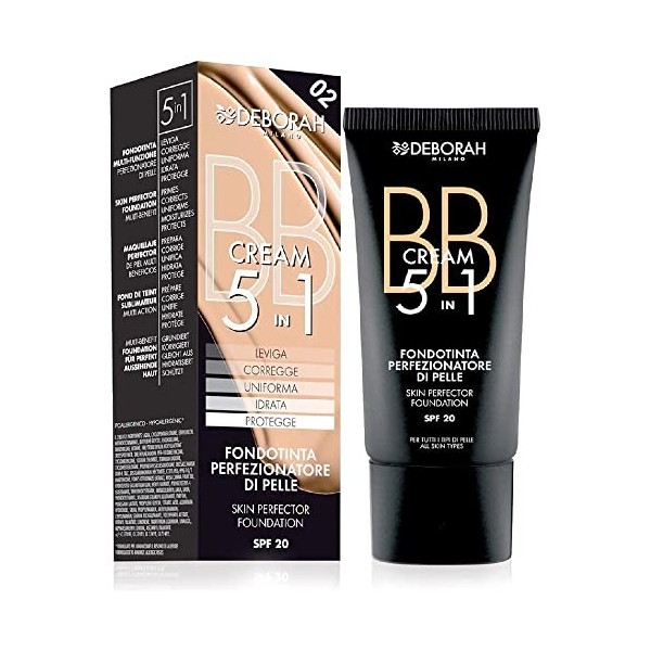 Deborah BB Crème, 02 Amande, 30 ml