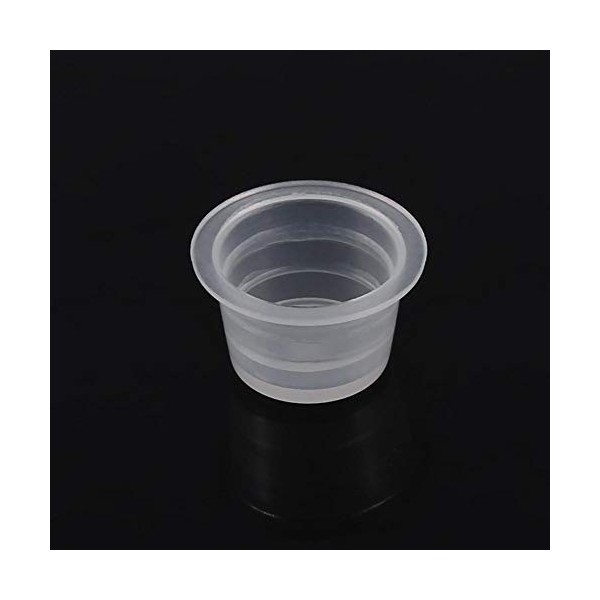 100Pcs Tattoo Ink Cap - Tattoo Supplies, Tattoo Needles, Accessories Holder Container 2 Sizes M, L M 