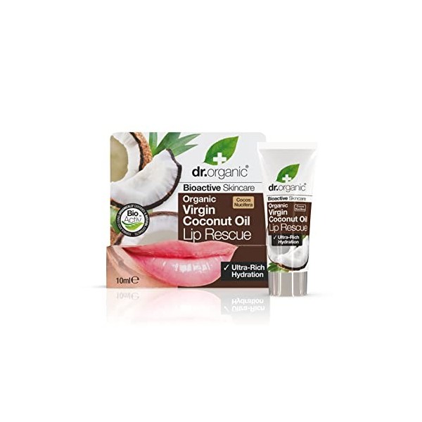 Dr organic Gloss à lèvres volumateur Coco 10 ml