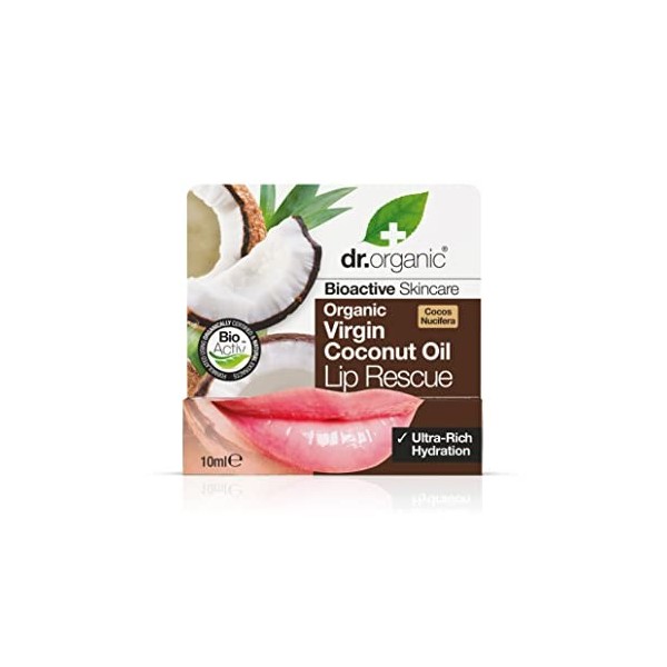 Dr organic Gloss à lèvres volumateur Coco 10 ml