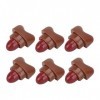 6pcs 0.04oz Mini Lipstick Set, Mini Matte Coffee Lipstick Stars Candy Mini Capsule Lipstick, Women Waterproof Long Lasting Ma