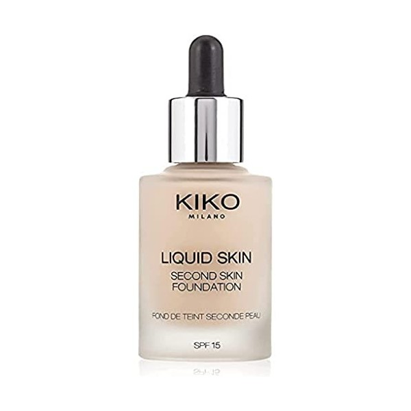 KIKO Milano Liquid Skin Second Skin Foundation 14 | Fond de Teint Fluide Effet Seconde Peau