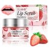 Exfoliant pour les Lèvres, Lip Scrub, Gommage pour les Lèvres, Soins des Lèvres Masque Supprimer la Peau Morte, Estompe Rides