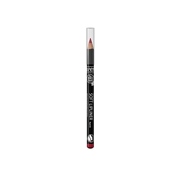 lavera Crayon à lèvres doux - Soft Lipliner - Red 03 - lèvres définies - Cosmétiques naturels - Make up - Ingrédients végétau