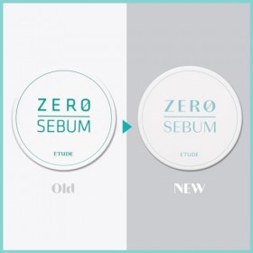 Etude House Poudre Siccative Zéro Sébum 4g Nouveau | Poudre libre légère pour le visage sans sébum avec 80% de minéraux | Lon