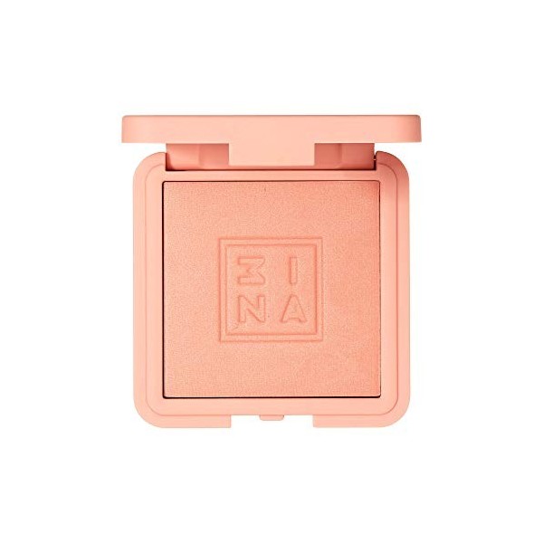 3INA MAKEUP - The Blush 371 - Rose Vif - Finition soyeuse naturelle - Fard à joues en poudre minérale pressée lumineuse - Far