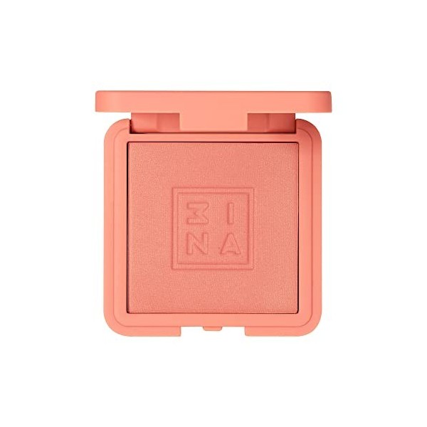 3INA MAKEUP - The Blush 371 - Rose Vif - Finition soyeuse naturelle - Fard à joues en poudre minérale pressée lumineuse - Far