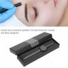 Pochoir Sourcil Règle pour Microblading Sourcil Mesure, Guide de Boussole en Acier Inoxydable pour Mesure de Sourcils étrier 